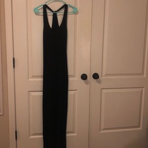 Black maxi dress